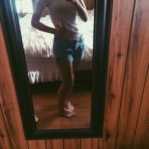 Striped blue and white shorts💙