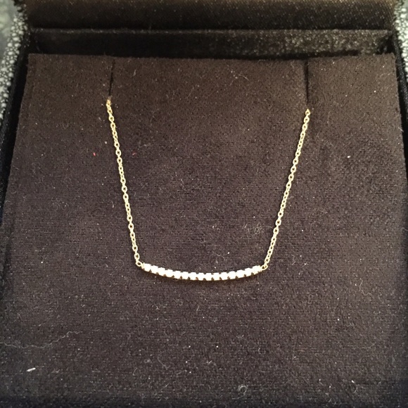 Diamond bar necklace - Picture 2 of 2