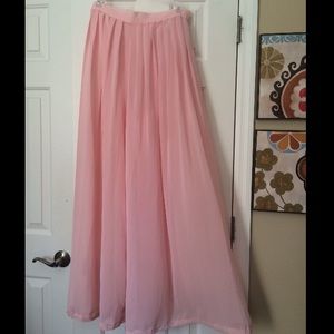 American apparel wide leg chiffon pant