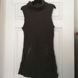 Gray Turtle Neck Layering Sweater