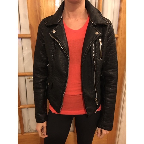 Zara Jackets & Blazers - Zara Black Faux Leather Jacket