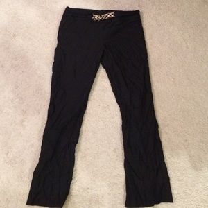 Black pants with detail