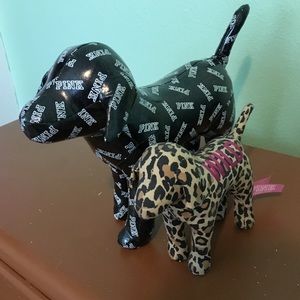 Giant PINK dog + small PINK dog