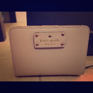 Cream Kate Spade wallet