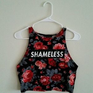Forever 21 "Shameless" Crop Top - Large