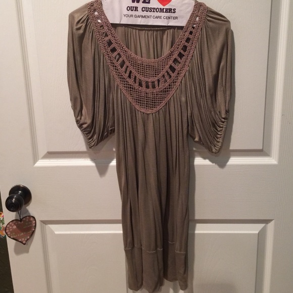 Tan Forever 21 dress