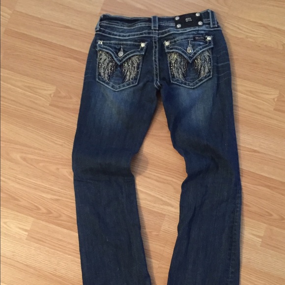 Miss Me Jeans 26 long Angel Wings