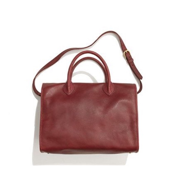 Madewell Handbags - Madewell Camden Satchel in Burgundy