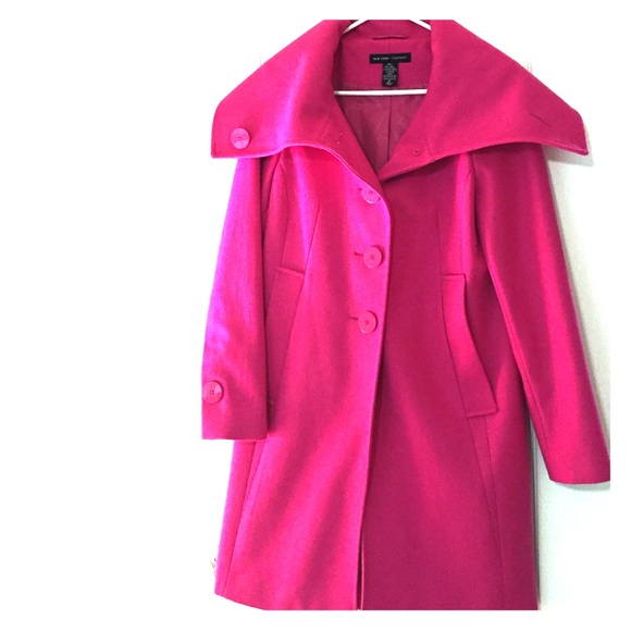 Fuchsia wool coat