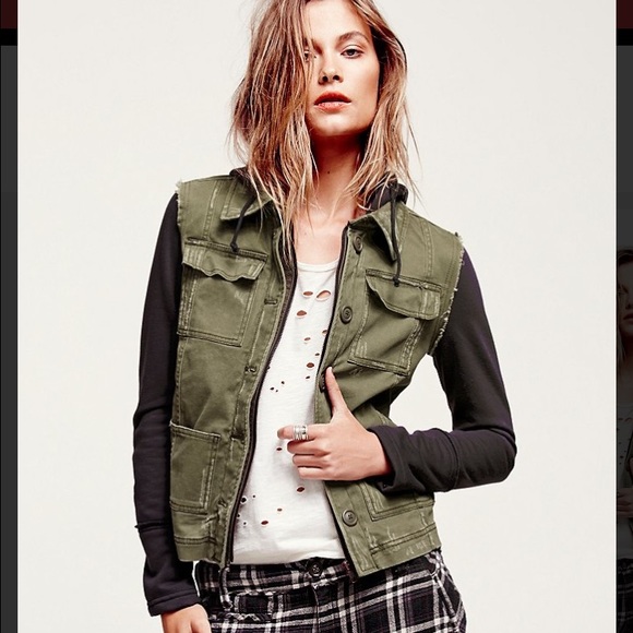 Free People Jackets & Blazers - Free people hooded jacket