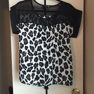 Forever 21 cheetah shirt