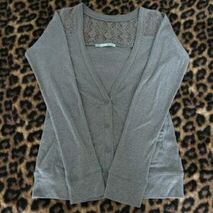Long Sleeve Gray Cardigan