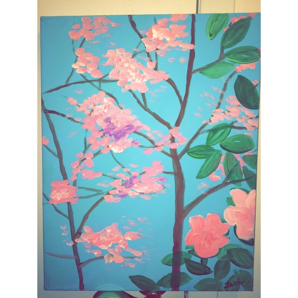BEAUTIFUL SHABBY CHIC PAINTING