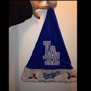 Christmas dodgers hat