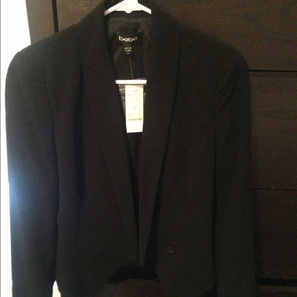 Bebe Black Blazer Size 6 New with Tags