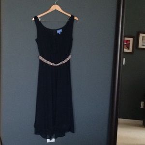 Navy dress. Perfect for cocktail parties