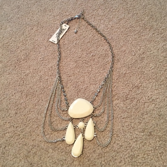 White Statement Necklace