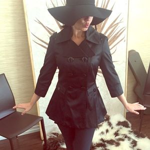 Perfect Bebe satin-like black blazer