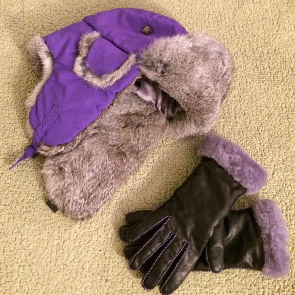 Mad Bomber Hat, leather gloves