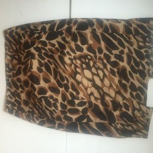 Cheetah print pencil skirt