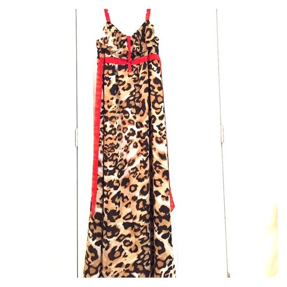 Animal print maxi