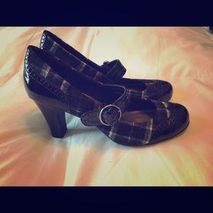Dexter Plaid Mary Janes