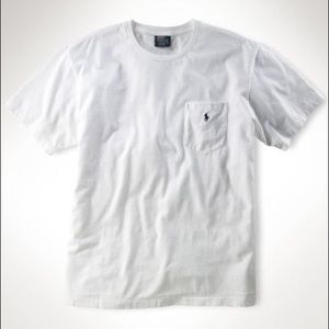 Ralph Lauren men's white pocket tee