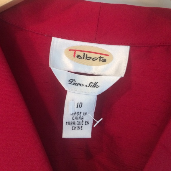 🎄Pure silk red blouse.. Get Ready for Holidays! - Picture 2 of 3