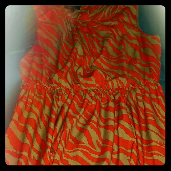 Zebra print dress