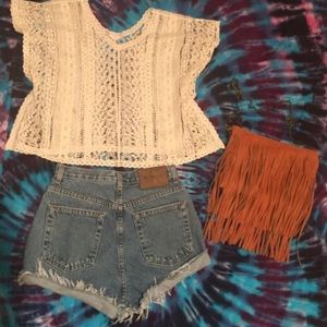 Lace Slouch Top