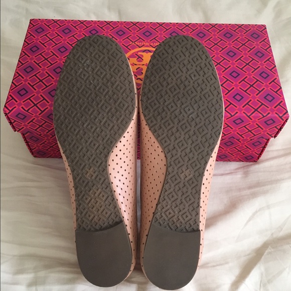 Tory Burch Perforated Reva Flats - Picture 3 of 4