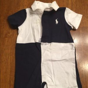 Infant boys Polo romper size 3 months