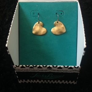 Gold heart earrings