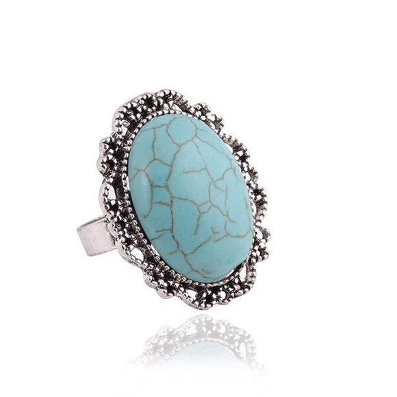 Bohemian Style Turquoise Ring