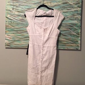 White eyelet BEBE dress