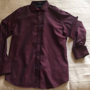 Mens Large long sleeved button down shirt