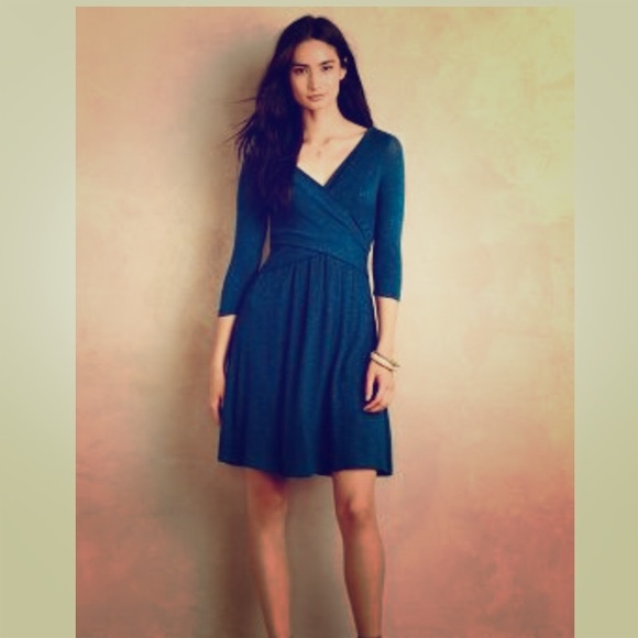 Anthropologie Dresses & Skirts - Velvet Anthropologie Cross front dress XS, P