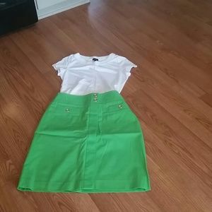 Talbots skirt and shirt