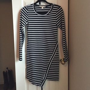Striped mini dress