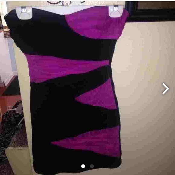 Black&purple dress