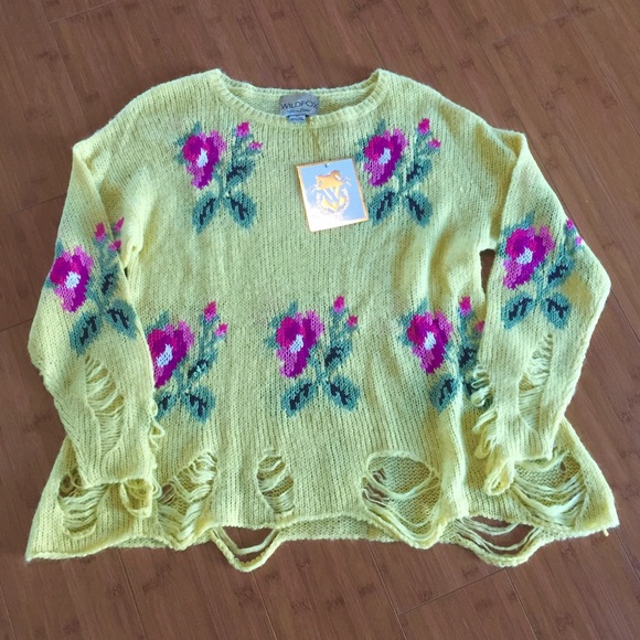 SOLD WILDFOX Eddie Lennon sweater flower - Picture 3 of 4