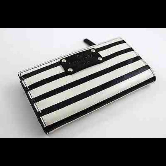 Kate spade patent striped wallet