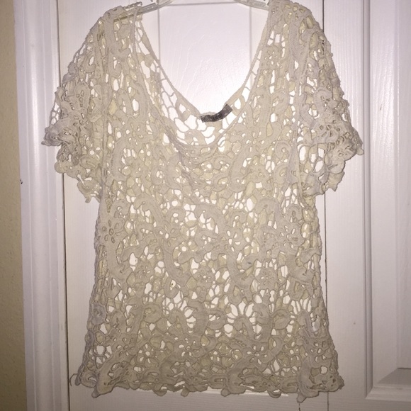 Crochet flower top