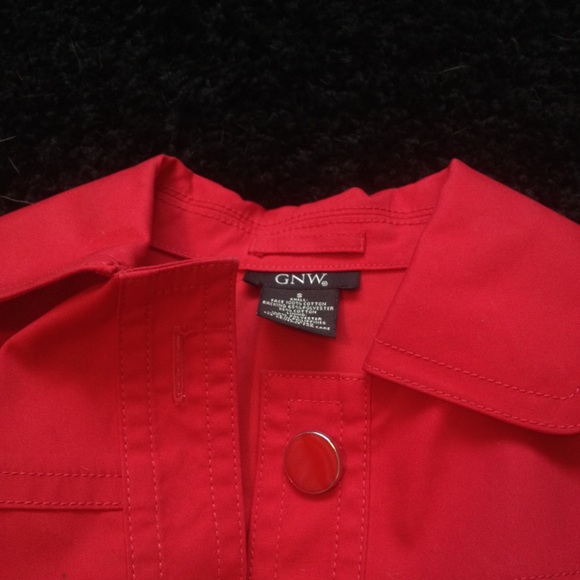 Red pea coat/trench coat - Picture 3 of 4