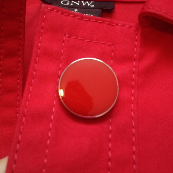 Red pea coat/trench coat - Picture 4 of 4