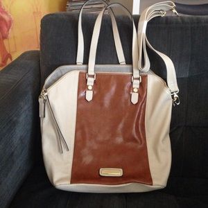 Steve Madden nude and brown purse