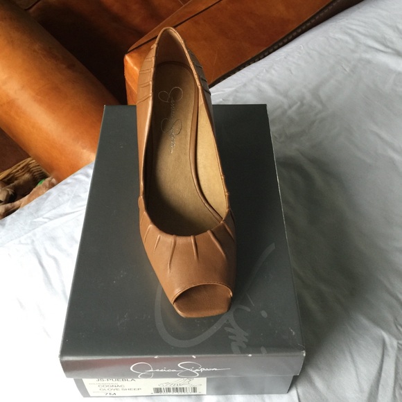 Jessica Simpson peep toe wedge