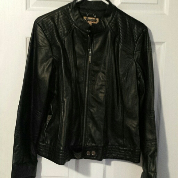 Black Faux leather jacket