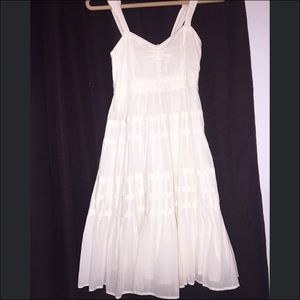 Anthropologie Ivory Dress