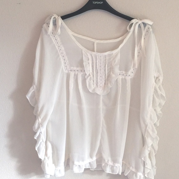 White Chiffon Top/Blouse